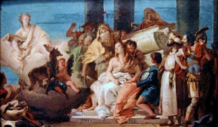 Giovanni Battista Tiepolo The Sacrifice of Iphigenia Sweden oil painting art